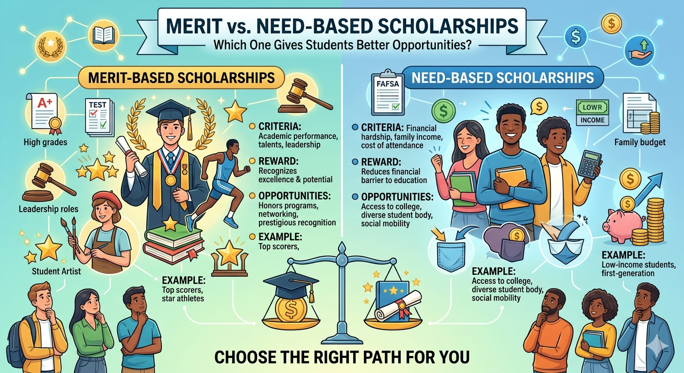 Merit vs Need-Based Scholarships: Which One Gives Students Better Opportunities?